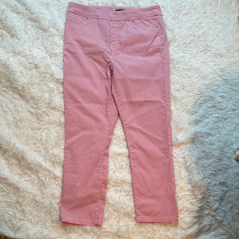 Mario Serrani Pink Striped Pants